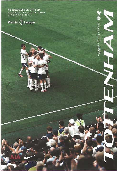 Tottenham Hotspur 2026/2027 Official Home Matchday Programmes