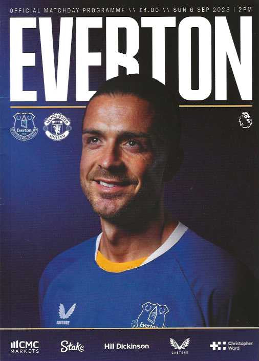 Everton 2026/2027 Official Home Matchday Programmes