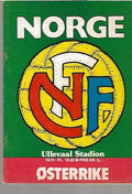 Norway v Austria Official Matchday Programme - 30th August 1978