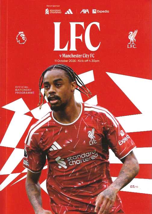 Liverpool 2026/2027 Official Home Matchday Programmes