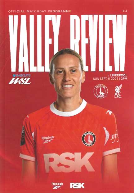 Charlton Athletic Women's 2026/2027 Official Home Matchday Programmes
