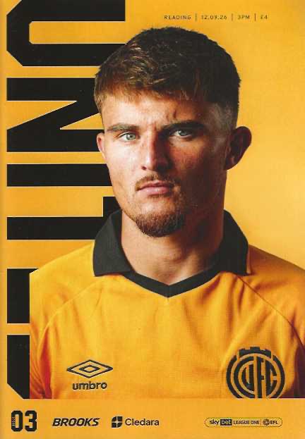 Cambridge United 2026/2027 Official Home Matchday Programmes