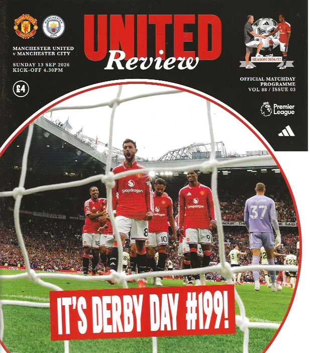 Manchester United 2026/2027 Official Home Matchday Programmes