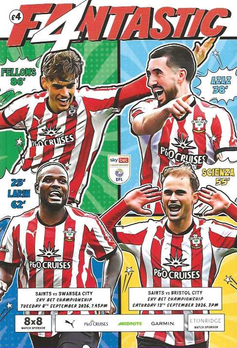 Southampton 2026/2027 Official Home Matchday Programmes