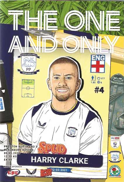 Preston North End 2026/2027 Official Home Matchday Programmes