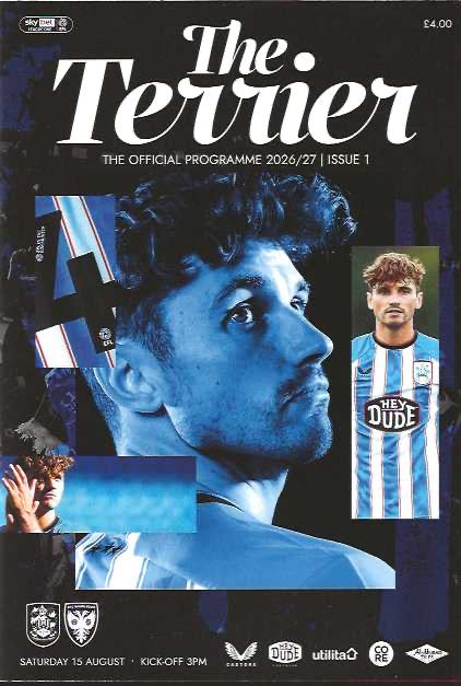 Huddersfield Town 2026/2027 Official Home Matchday Programmes