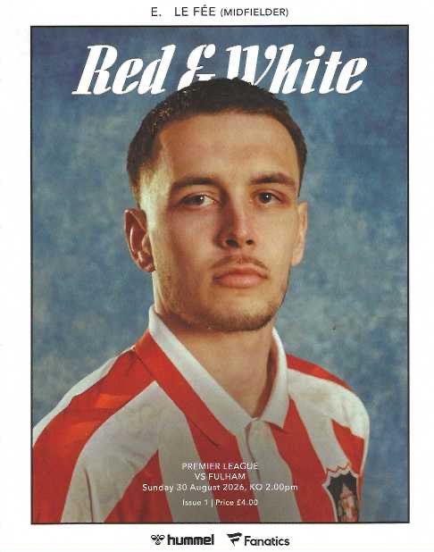 Sunderland 2026/2027 Official Home Matchday Programmes