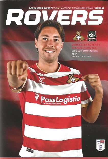 Doncaster Rovers 2026/2027 Official Home Matchday Programmes