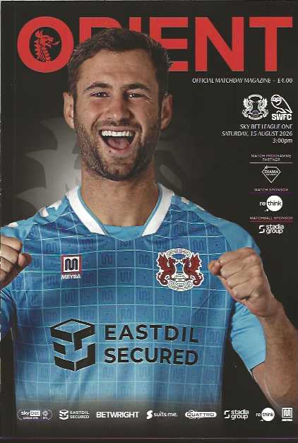 Leyton Orient 2026/2027 Official Home Matchday Programmes