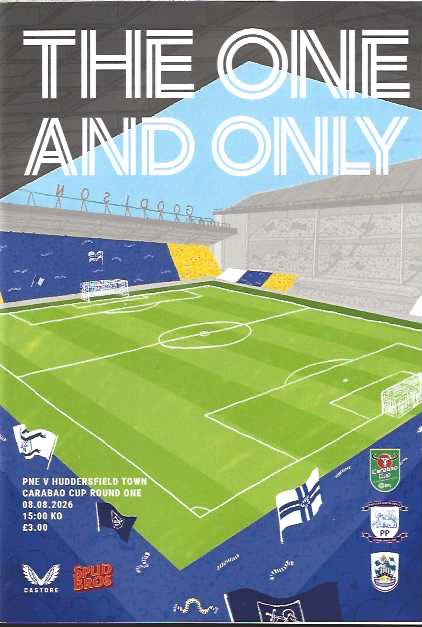 Preston North End 2026/2027 Official Home Matchday Programmes