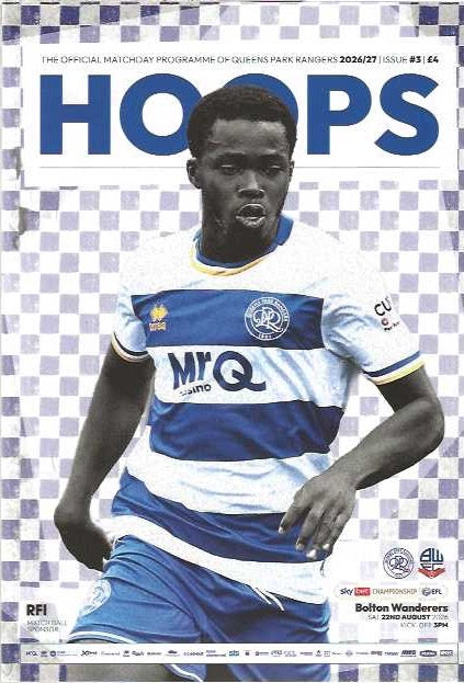 Queens Park Rangers 2026/2027 Official Home Matchday Programmes