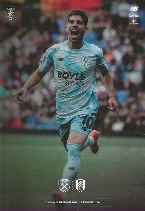 West Ham United 2026/2027 Official Home Matchday Programmes