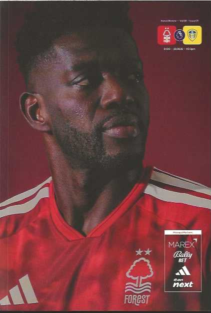 Nottingham Forest 2026/2027 Official Home Matchday Programmes