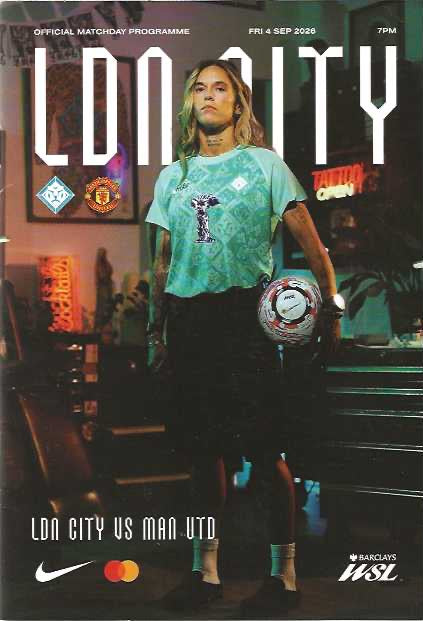 London City Lionesses 2026/2027 Official Home Matchday Programmes