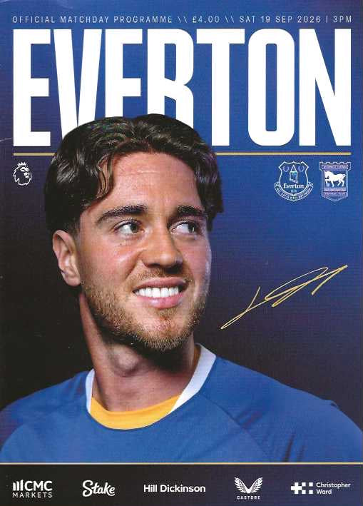 Everton 2026/2027 Official Home Matchday Programmes