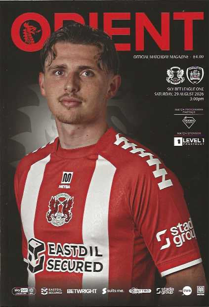 Leyton Orient 2026/2027 Official Home Matchday Programmes