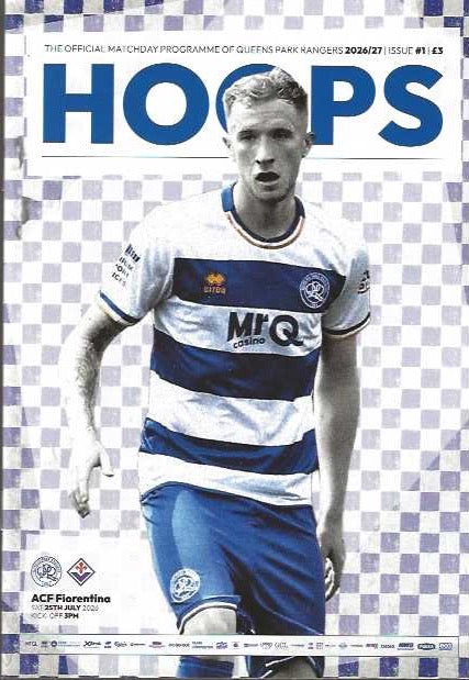 Queens Park Rangers 2026/2027 Official Home Matchday Programmes