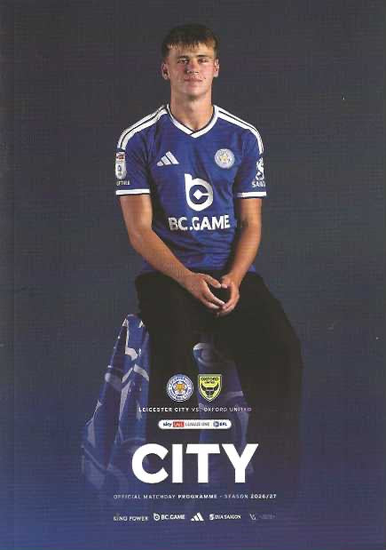 Leicester City 2026/2027 Official Home Matchday Programmes