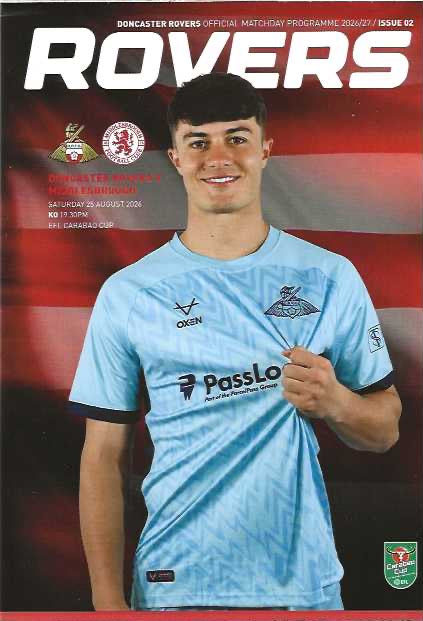 Doncaster Rovers 2026/2027 Official Home Matchday Programmes