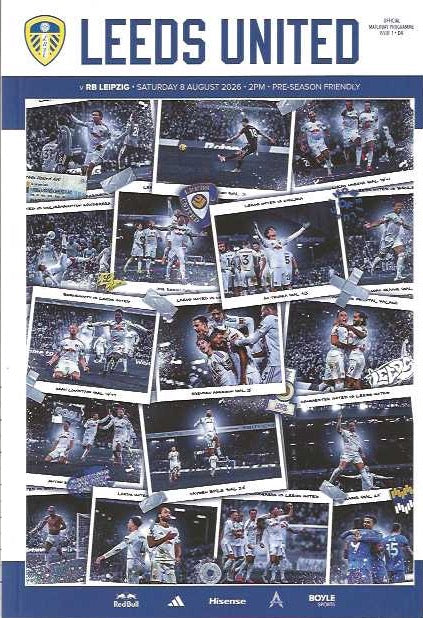Leeds United 2026/2027 Official Home Matchday Programmes