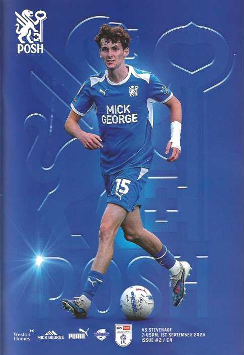 Peterborough United 2026/2027 Official Home Matchday Programmes