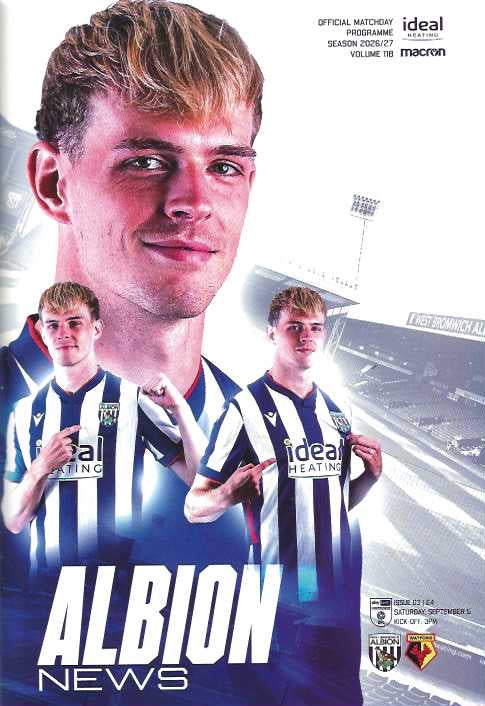 West Bromwich Albion 2026/2027 Official Home Matchday Programmes