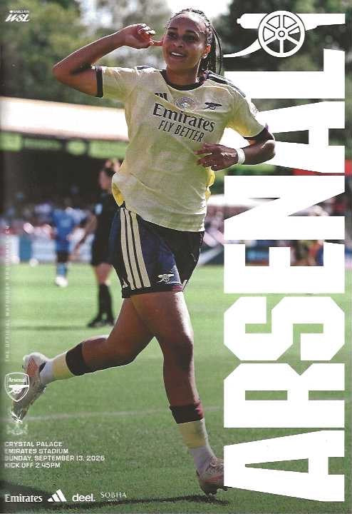Arsenal Women's 2026/2027 Official Home Matchday Programmes