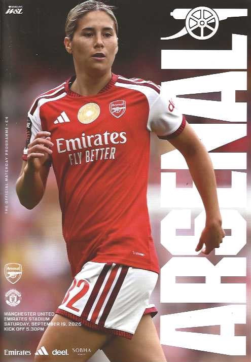 Arsenal Women's 2026/2027 Official Home Matchday Programmes
