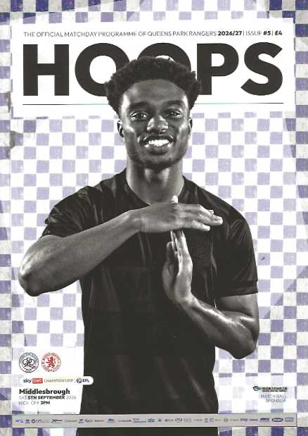 Queens Park Rangers 2026/2027 Official Home Matchday Programmes