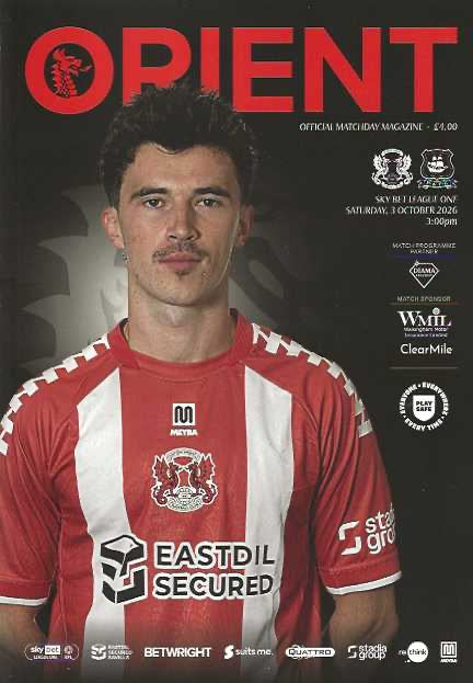 Leyton Orient 2026/2027 Official Home Matchday Programmes