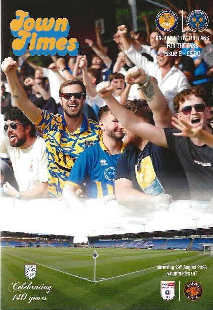 Shrewsbury Town 2026/2027 Official Fan Edition Matchday Programmes