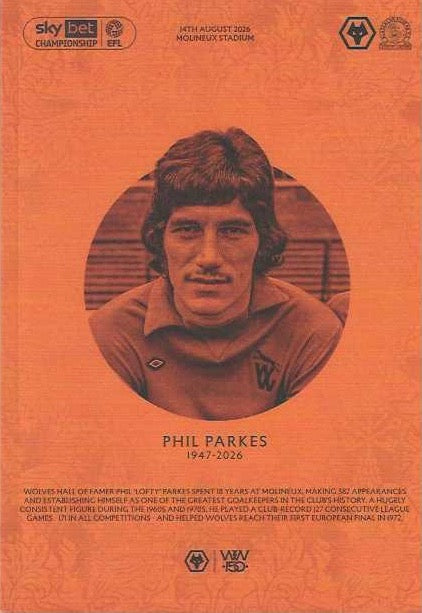 Wolverhampton Wanderers 2026/2027 Official Home Matchday Programmes