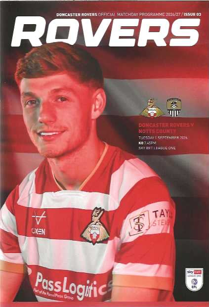 Doncaster Rovers 2026/2027 Official Home Matchday Programmes
