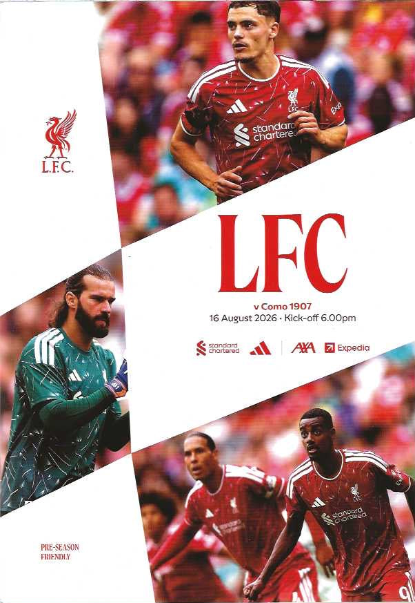 Liverpool 2026/2027 Official Home Matchday Programmes