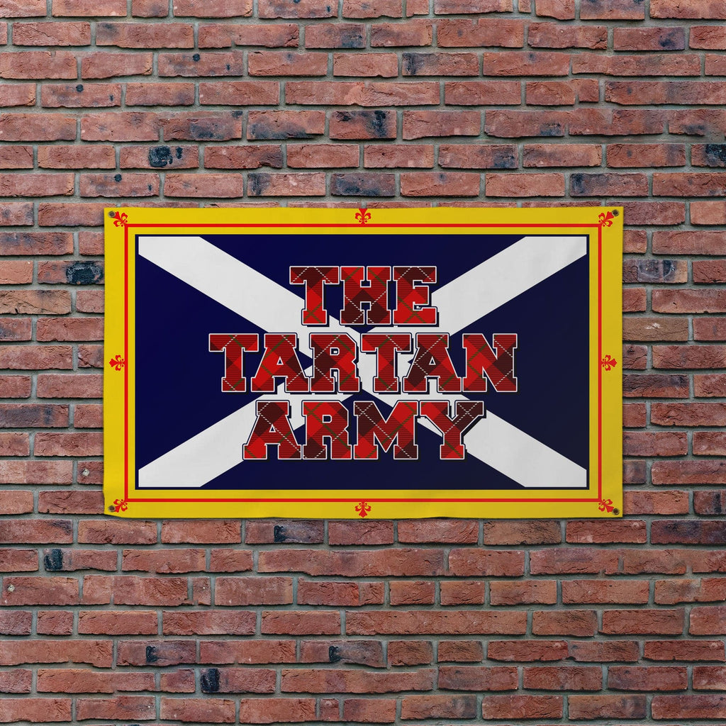 Scotland - The Brave - Tartan Army Saltire - 5 X 3 Retro Football Banner