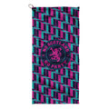 No Scotland No Party Blue & Pink Retro Pattern - Golf Towel
