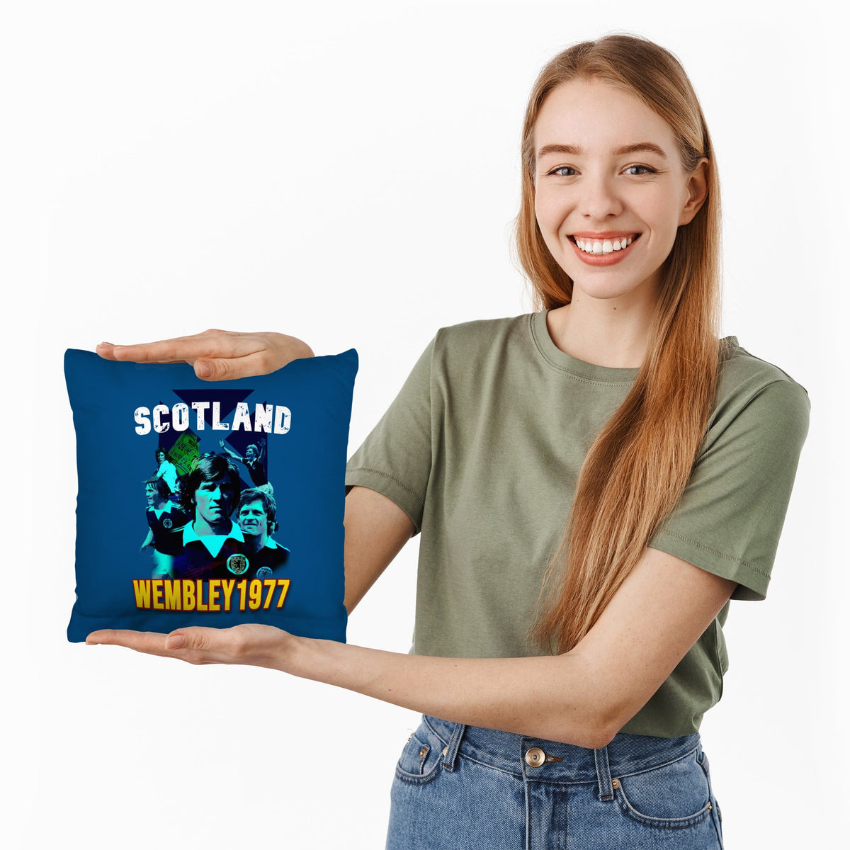 Scotland 1977 Wembley Cushion - Two Sizes