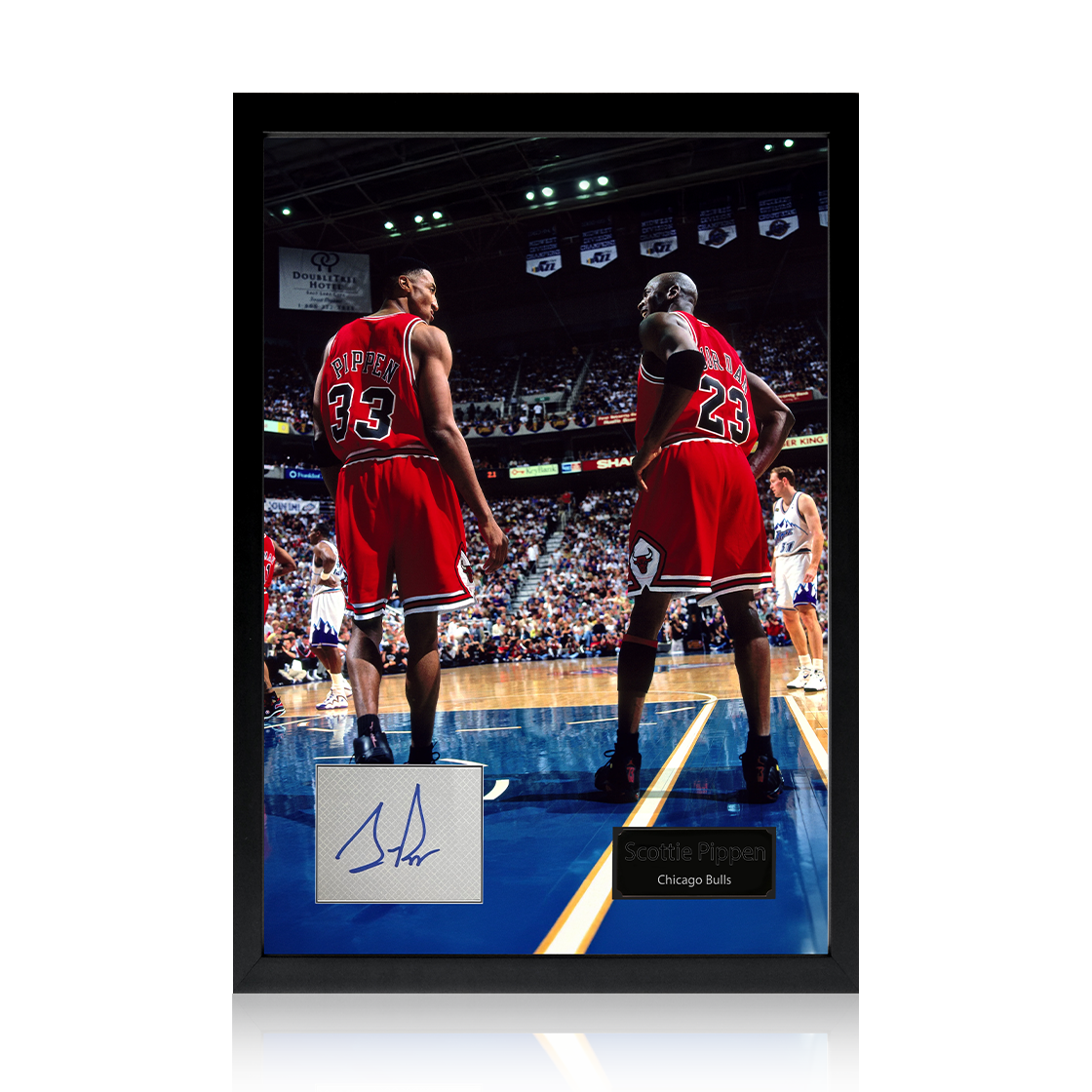 Scottie Pippen Signed Index Card Iconic Frame