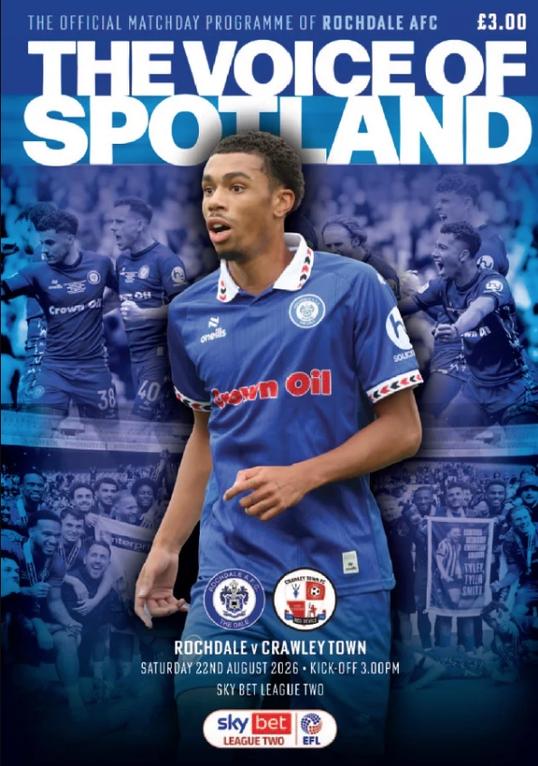 Rochdale 2026/2027 Official Home Matchday Programmes