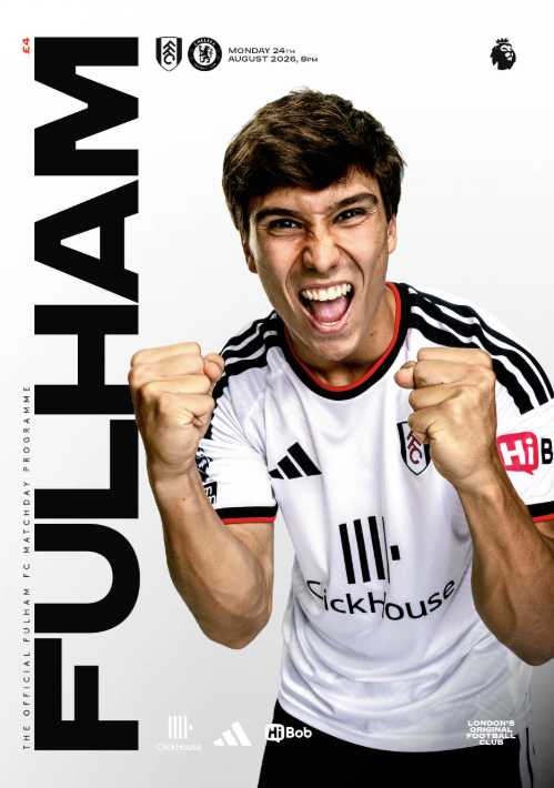Fulham 2026/2027 Official Home Matchday Programmes