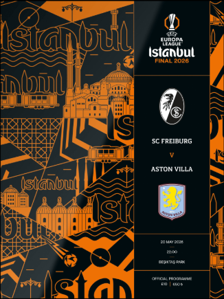 2026 UEFA Europa League Final Aston Villa v Freiburg Official Matchday Programme 20th May 2026