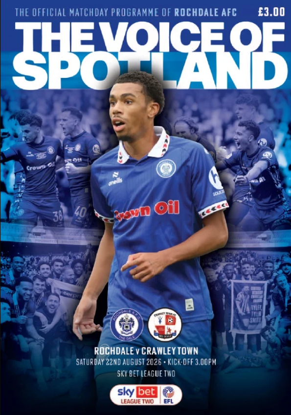 Rochdale 2026/2027 Official Home Matchday Programmes
