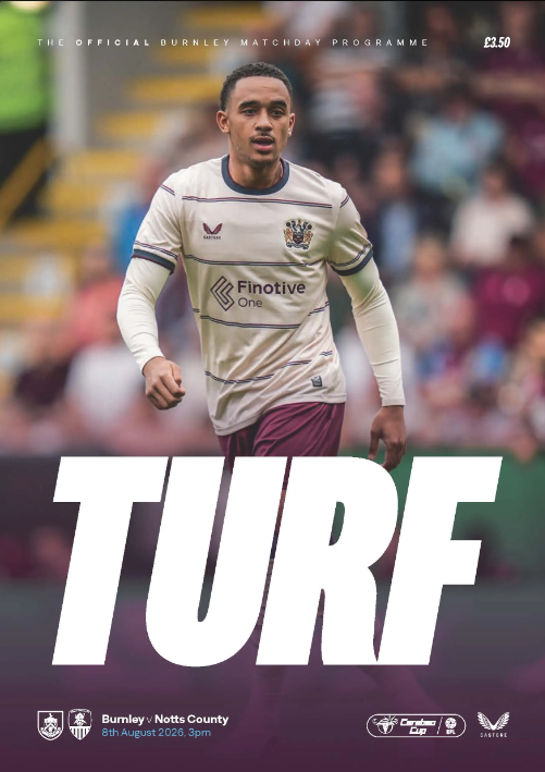 Burnley 2026/2027 Official Home Matchday Programmes