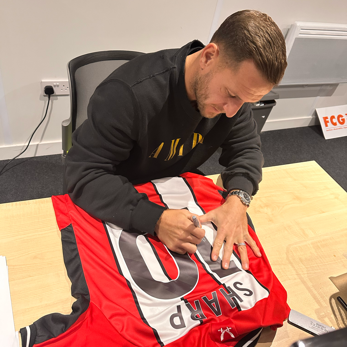 Billy Sharp Signed Sheffield United 23/24 Shirt