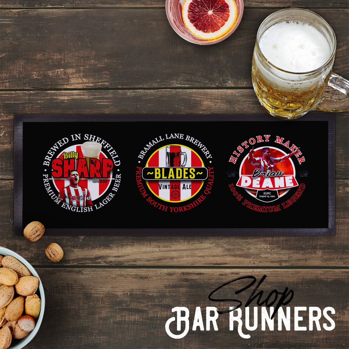 Sheffield  - Football Legends - Bar Runner