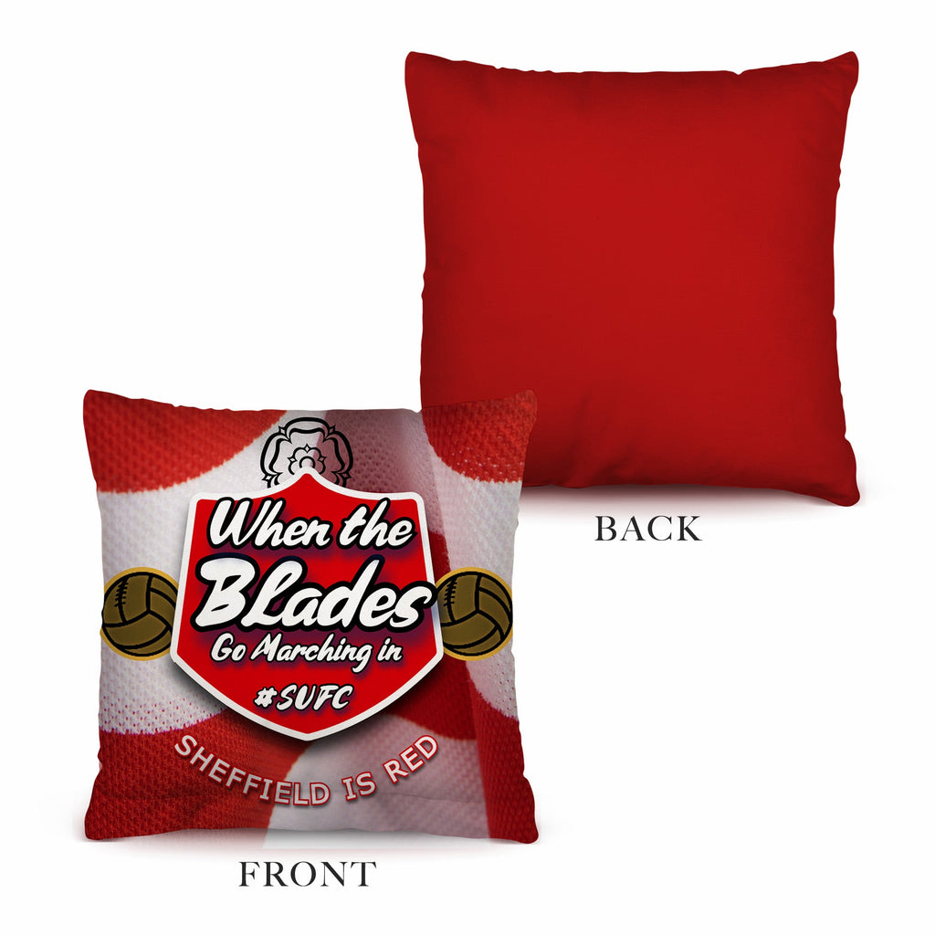 Sheffield  Marching in - Football Legends - Cushion 10"