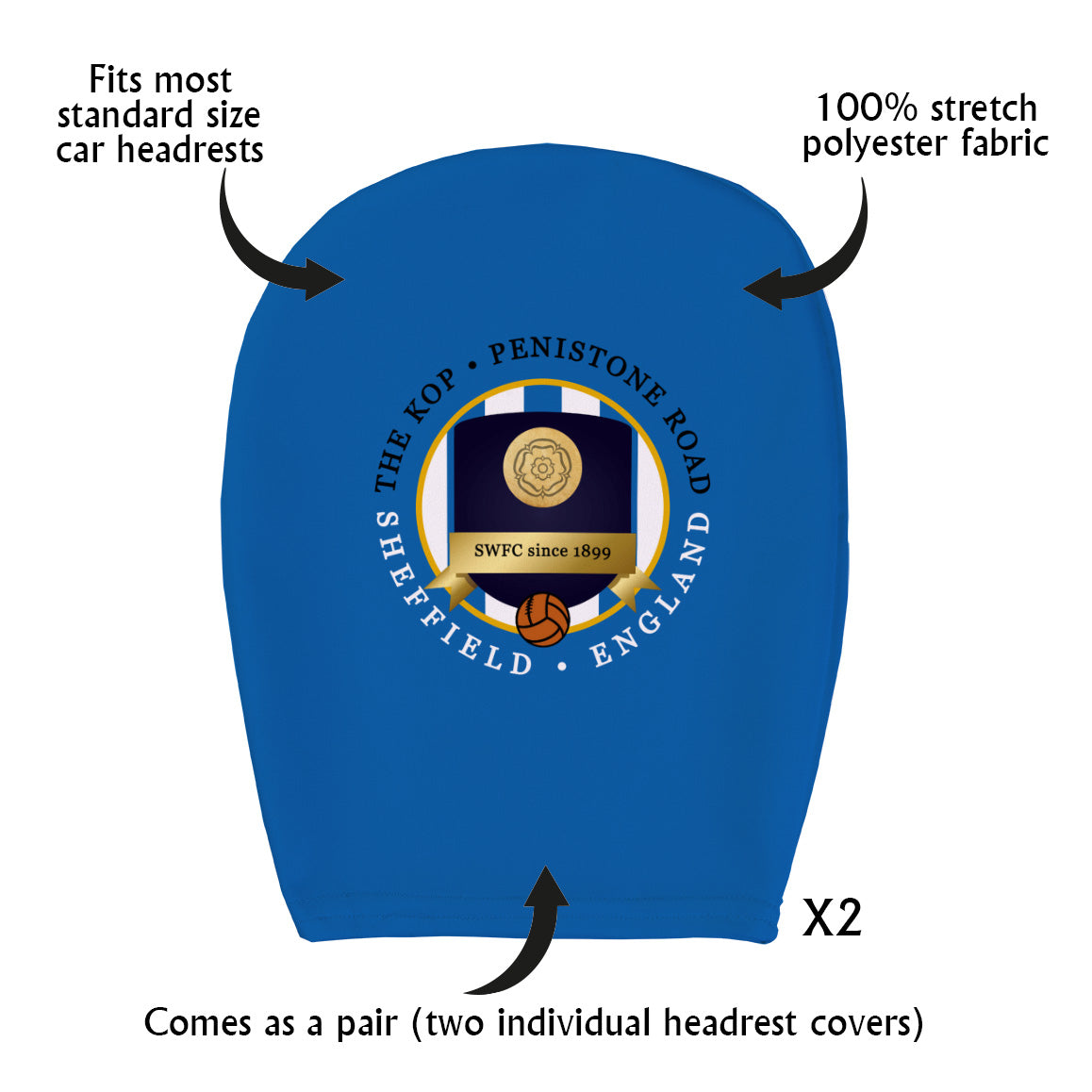 Wednesday Kop - Football Legends - Headrest Cover