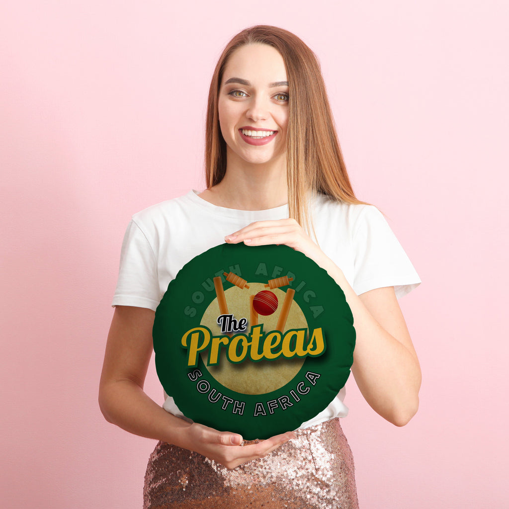South Africa Proteas  - Legend Collection - Circle Cushion 14"