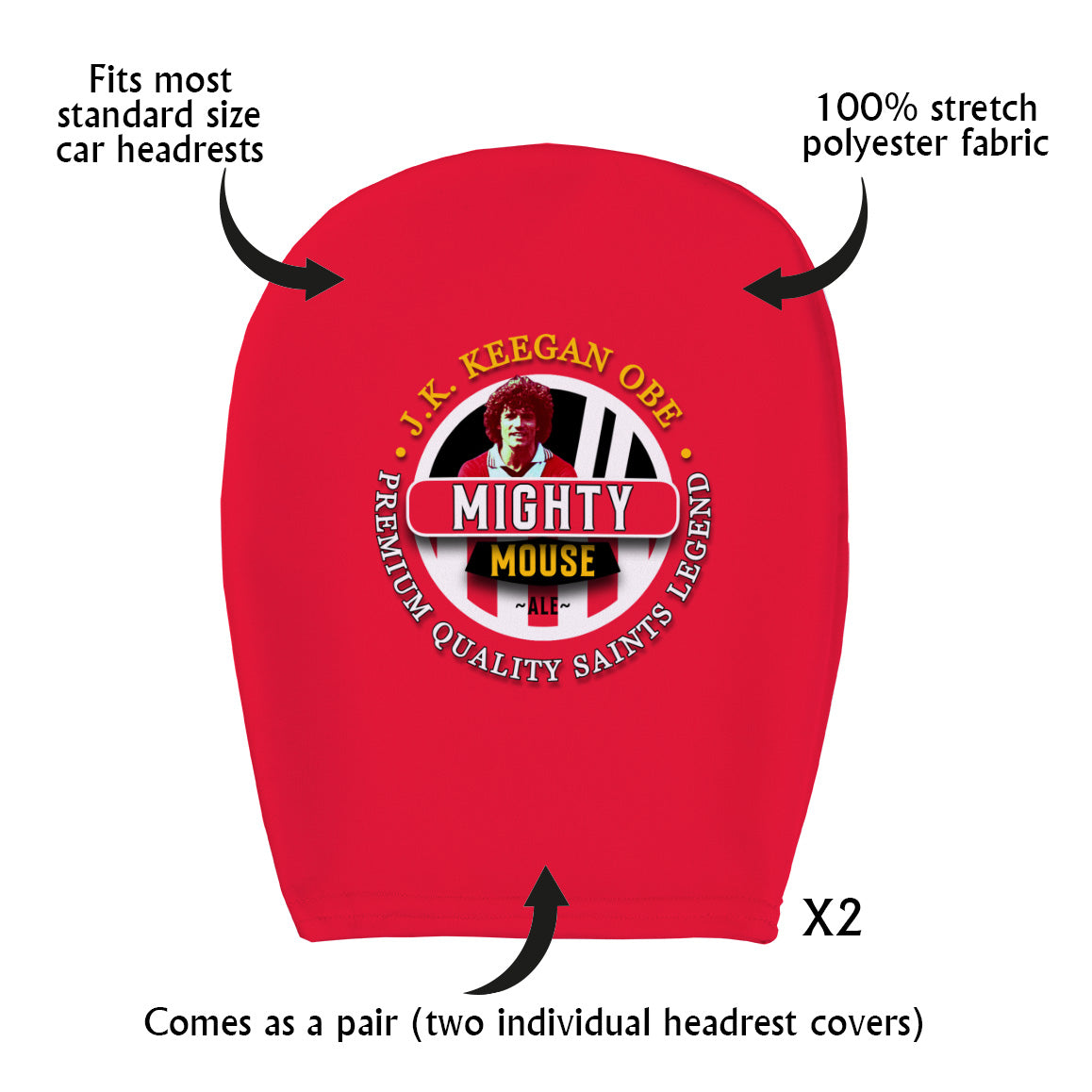 Southampton Keegan - Football Legends - Headrest Cover