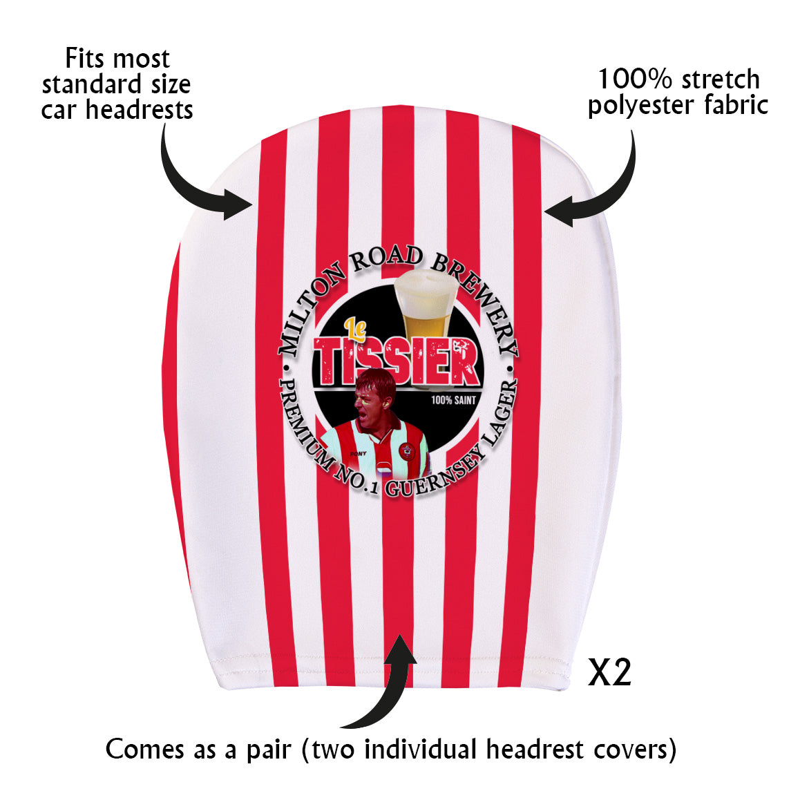 Southampton Le Tissier - Football Legends - Headrest Cover